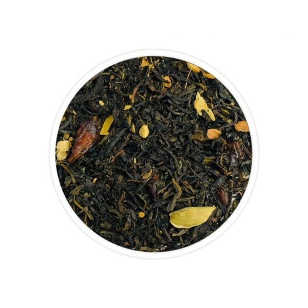 Apple Cranberry Tea - a delightful blend of crisp apple and tangy cranberries. The vibrant colors of the fruit complement the refreshing aroma and fruity flavors. A tasteful and invigorating tea experience, perfect for relishing a moment of indulgence and enjoyment.